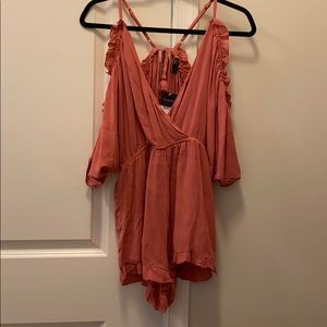 Topshop Cold-Shoulder Romper